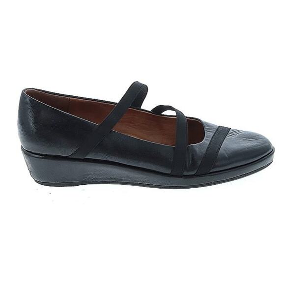 L’Amour Des Pieds Mary Jane Wedge Women’s Size 9 Black Leather Comfort Soft - Picture 1 of 8